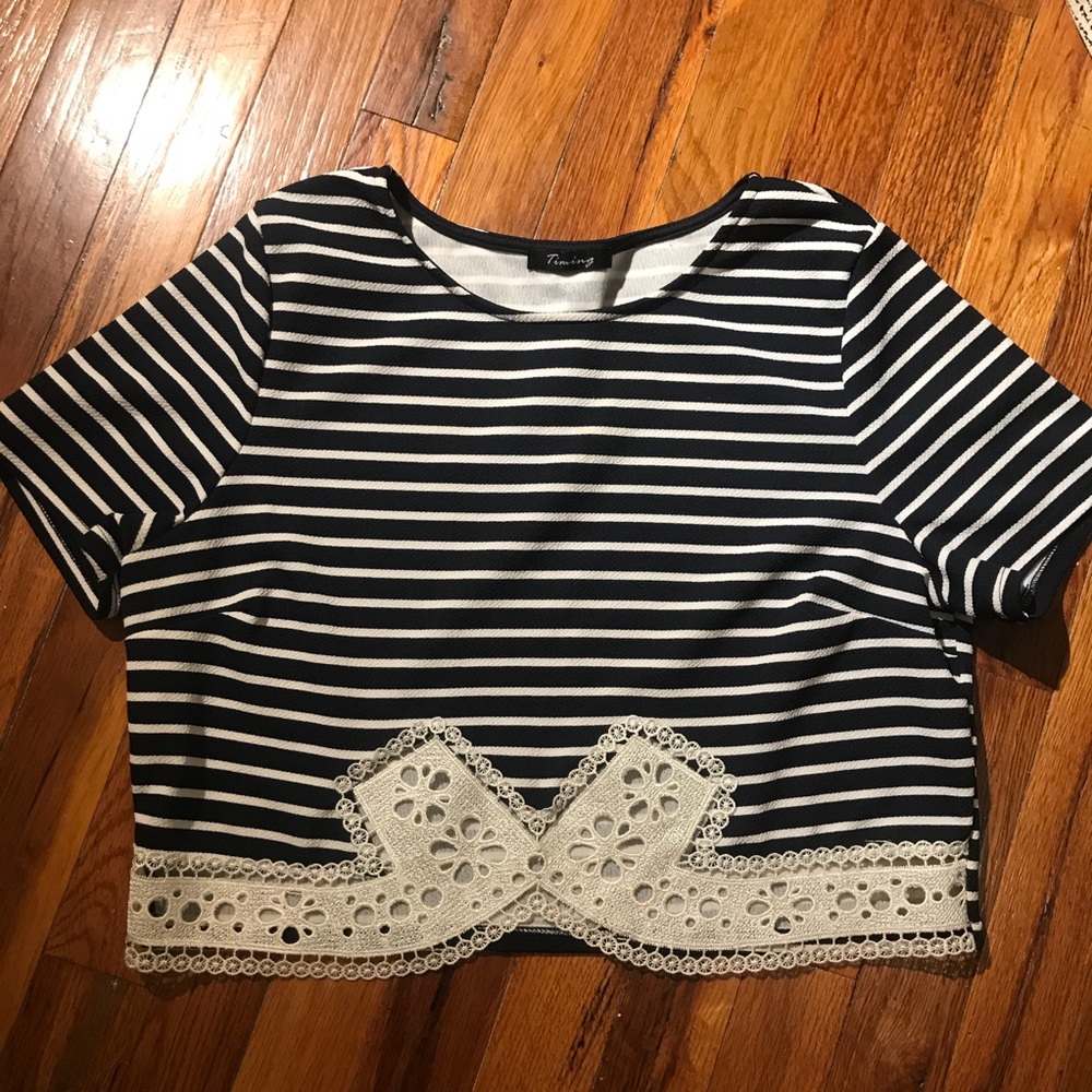 Crochet Stripe Crop